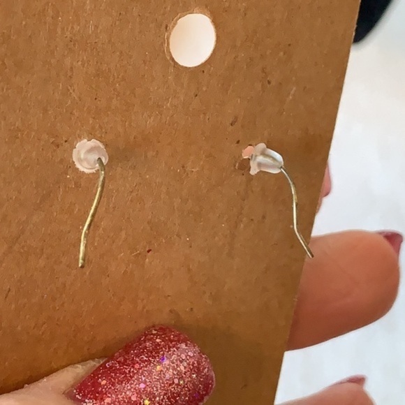 💐5/25 green art glass bead heart silver tone dangle drop - Picture 3 of 5